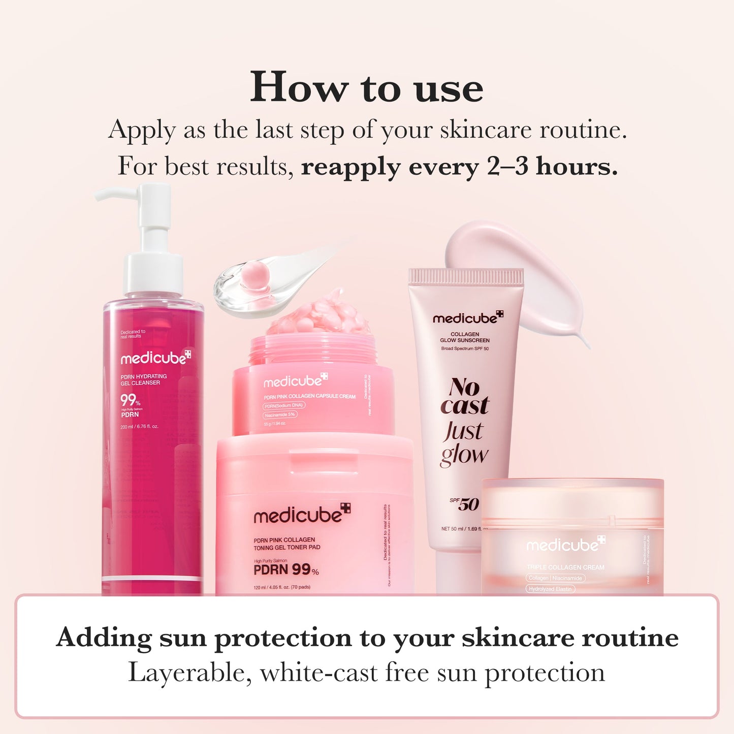 [Subscr.] No Cast Just Glow Collagen Sunscreen