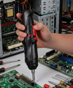 Alternative view of Cordless Rechargeable Screwdriver Set Compact Electric Drill with LED Light